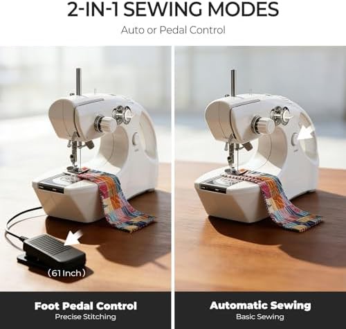 White cordless handheld two thread machine — photo 5