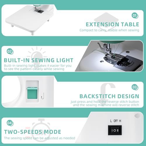 Mini Sewing Machine with Extension Table — photo 5