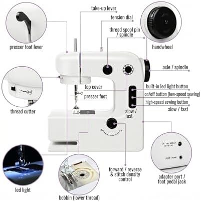 Portable dual speed mini sewing machine — photo 4