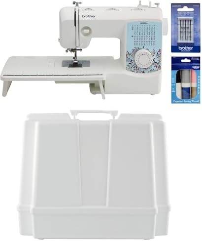 Quilting machine with thread and case