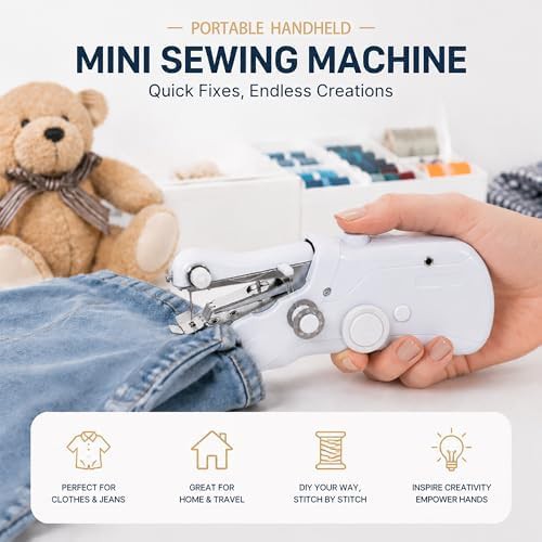 White Handheld Portable Mending Machine — photo 3