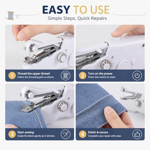 White Handheld Portable Mending Machine — photo 4