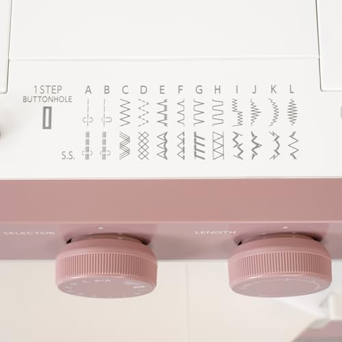 Aesthetic pink mechanical sewing machine — photo 3
