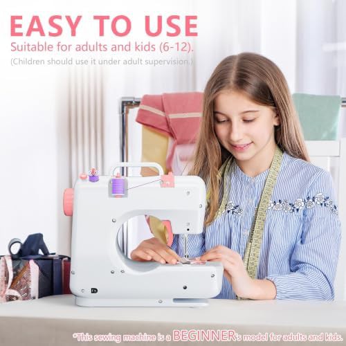 Blush pink portable machine with 12 stitches — photo 3