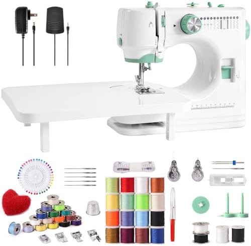 Mini sewing machine with extension board