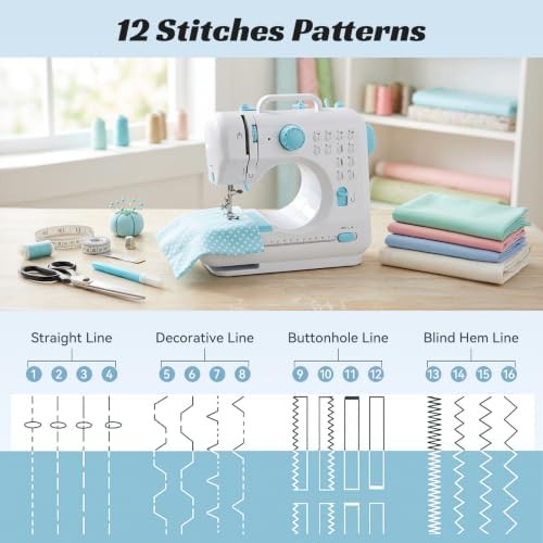 Electric Beginner Machine with 12 Built-in Stitches — photo 3