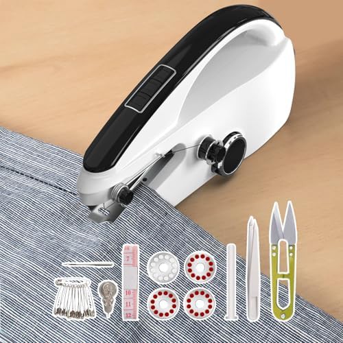 Black portable mini sewing machine — photo 3