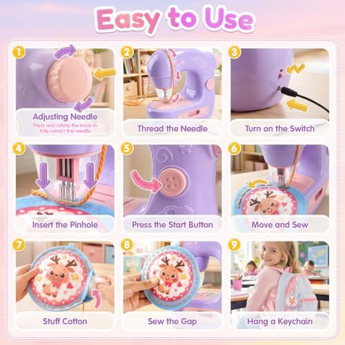 Pink craft sewing toy for girls — photo 3