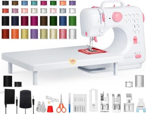 Portable electric machine with extension table
