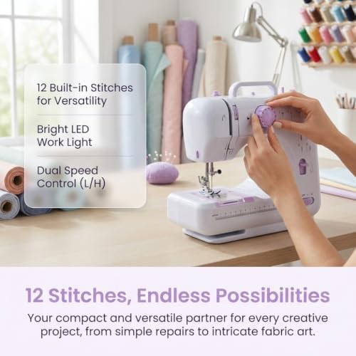 Purple mini portable twelve stitch machine — photo 4