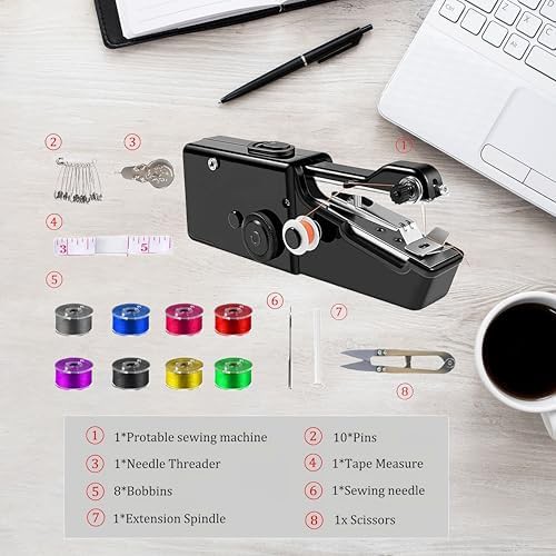 Black Handheld Electric Sewing Machine — photo 4