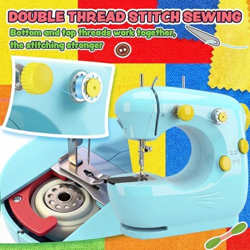Mini portable sewing machine with extension table — photo 3