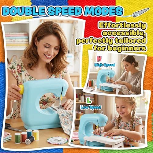 Mini portable sewing machine with extension table — photo 4