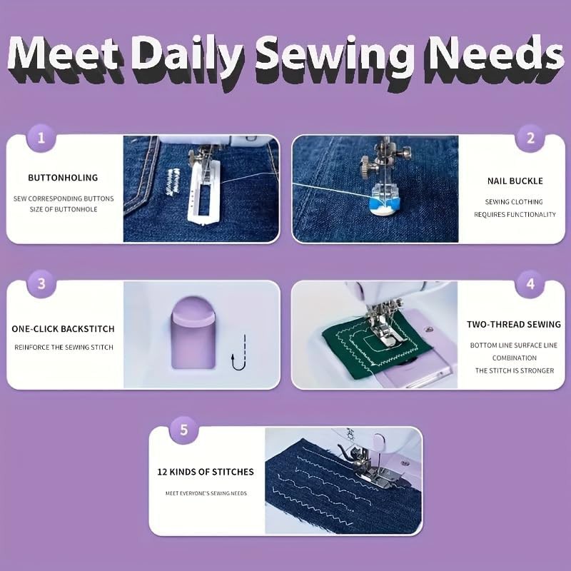 Electric twelve stitch machine with kit — photo 4