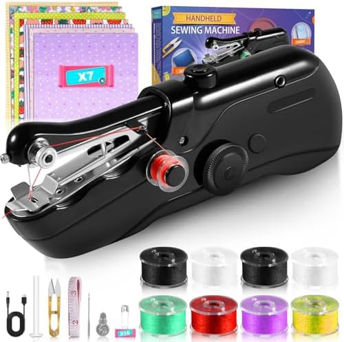 Electric hand sewing machine for travel
