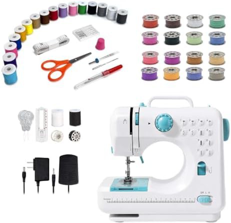 Portable sewing kit with twelve stitches