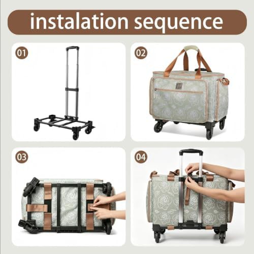 Extra large rolling sewing machine case — photo 5