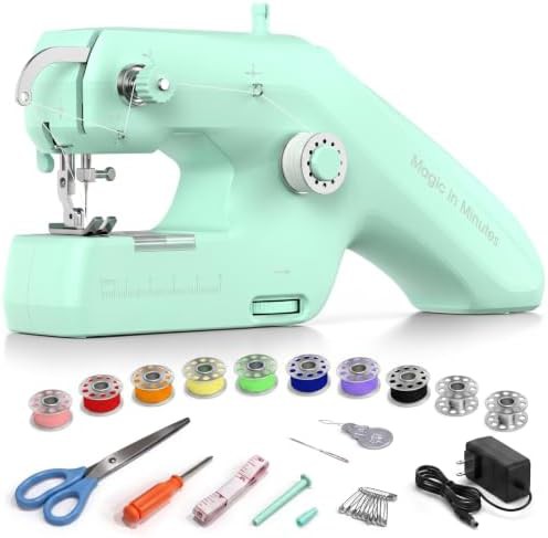 Handheld double thread mending tool