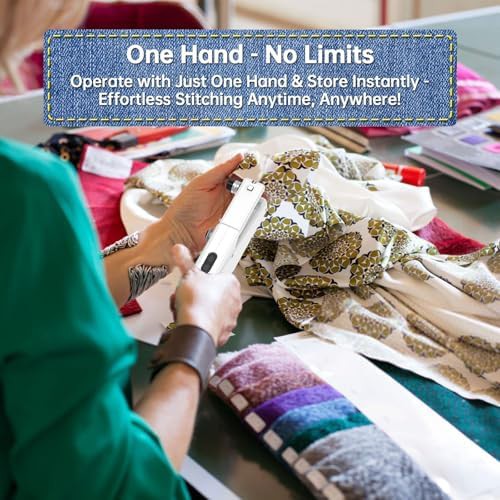 White handheld cordless sewing machine kit — photo 4
