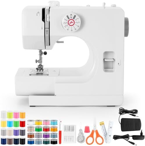 Portable dual speed sewing machine