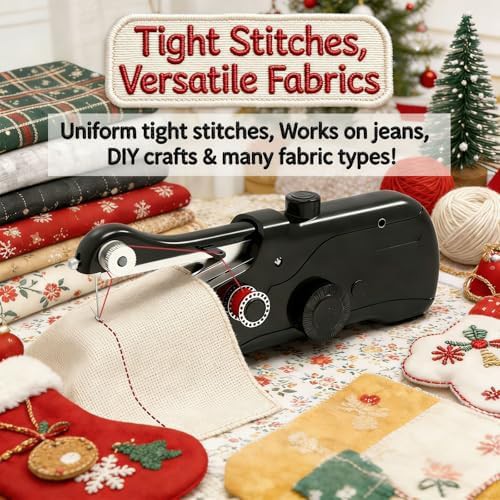 Black electronic handheld sewing machine — photo 5