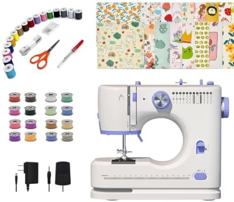 Portable sewing machine with foot pedal