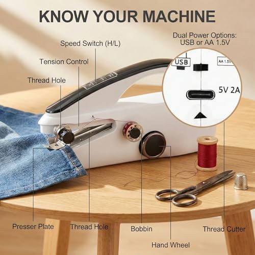 Quick Stitch Portable Handheld Sewing Machine — photo 4