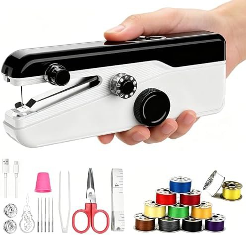 Portable mini travel sewing machine