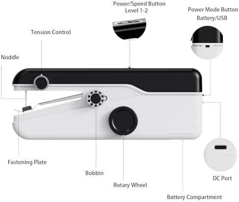 Portable mini travel sewing machine — photo 3