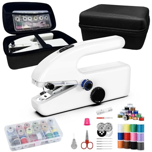 Unique sewing experience: Handheld sewing machine with storage box